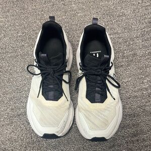 On Running Athletic Shoes in Black and White